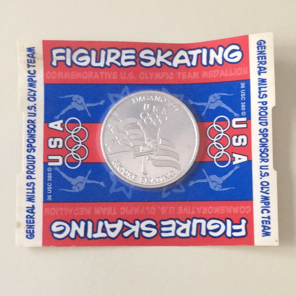 USA Figure Skating Commemorative Medallion 1998 General Mills